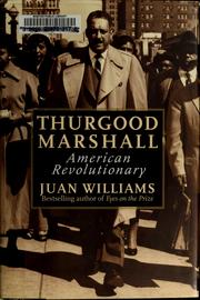 Cover of Thurgood Marshall by Juan Williams