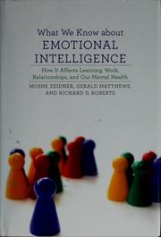 Cover of What we know about emotional intelligence by Moshe Zeidner