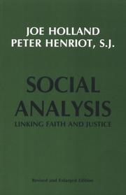 Cover of Social analysis by Joe Holland