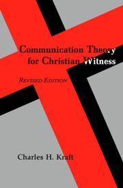 Cover of Communication theory for Christian witness by Charles H. Kraft