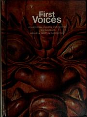 Front cover of First voices by Geoffrey Summerfield