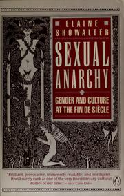 Front cover of Sexual Anarchy by Elaine Showalter