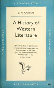 Front cover of A history of Western literature by J. M. Cohen