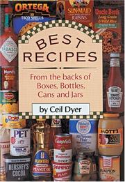 Front cover of Best Recipes from the Backs of Boxes, Bottles, Cans, and Jars by Ceil Dyer