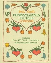 Cover of Betty Groff's Pennsylvania Dutch cookbook by Betty Groff