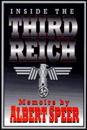 Cover of Erinnerungen by Albert Speer