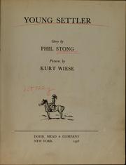 Cover of Young settler by Phil Stong
