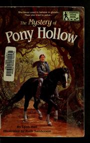 Front cover of The mystery of Pony Hollow by Lynn Hall