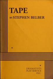 Cover of Tape by Stephen Belber