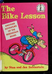 Front cover of The bike lesson by Stan Berenstain