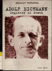 Cover of Adolf Eichmann by Ruth Sachs