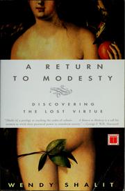 Cover of A return to modesty by Wendy Shalit