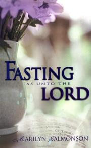 Front cover of Fasting As Unto the Lord by Marilyn Salmonson