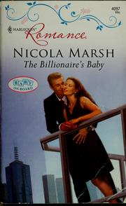 Front cover of The Billionaire's Baby by Nicola Marsh
