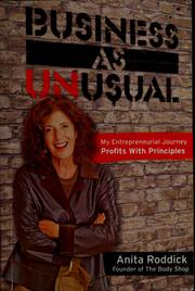 Cover of Business as unusual by Anita Roddick