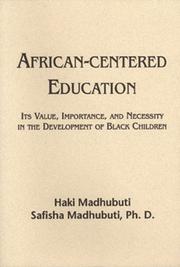 Cover of African-centered education by Haki R. Madhubuti