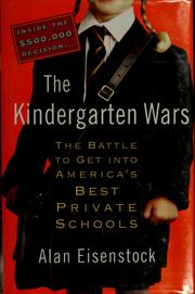 Cover of The kindergarten wars by Alan Eisenstock