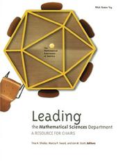Cover of Leading the mathematical sciences department by Tina H. Straley