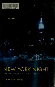 Cover of New York night by Mark Caldwell