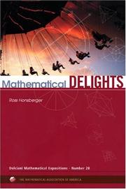 Cover of Mathematical delights by Ross Honsberger