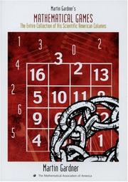 Front cover of Martin Gardner's Mathematical Games by Martin Gardner