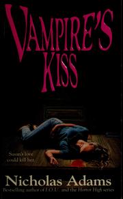 Cover of Vampire's kiss by Nicholas Adams