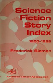 Front cover of Science fiction story index, 1950-1968 by Frederick Siemon