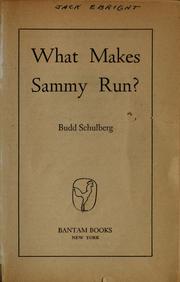 Cover of What Makes Sammy Run? by Budd Schulberg