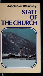 Front cover of The state of the church by Andrew Murray