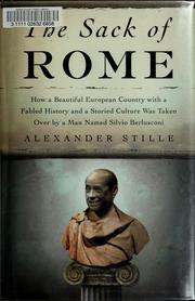 Front cover of The sack of Rome by Alexander Stille