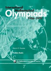 Front cover of International mathematical olympiads, 1986-1999 by Marcin E. Kuczma