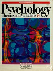 Cover of Psychology by Richard B. Stalling