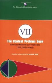 Front cover of The Contest Problem Book VII by Harold Braun Reiter