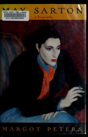 Cover of May Sarton by Margot Peters