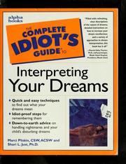 Front cover of The complete idiot's guide to interpreting your dreams by Marci Pliskin