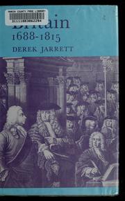 Cover of Britain, 1688-1815 by Derek Jarrett