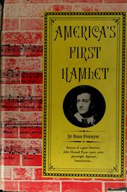 Cover of America's first Hamlet by Grace Overmyer