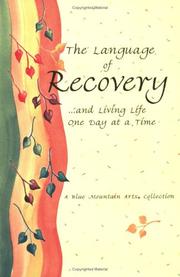 Front cover of The Language of Recovery by Unknown