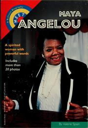 Front cover of Meet Maya Angelou by Valerie Spain