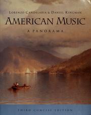 Front cover of American music by Lorenzo F. Candelaria