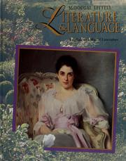 Cover of McDougal, Littell Literature and language--English and World Literature by Richard Craig Goheen