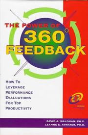 Front cover of The power of 360⁰ feedback by David A. Waldman