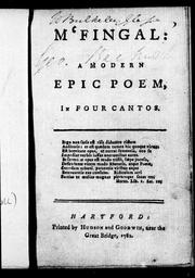 Cover of M'Fingal by John Trumbull