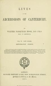 Front cover of Lives of the Archbishops of Canterbury by Walter Farquhar Hook