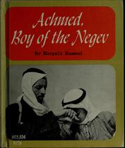 Front cover of Achmed, boy of the Negev by Margalit Banai