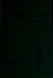 Cover of The master cat and other plays by Dorothy Jane Goulding