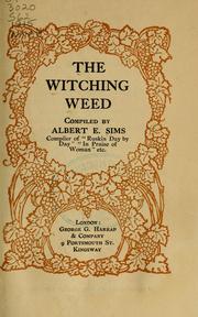 Cover of The witching weed by Albert E. Sims