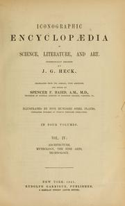 Front cover of Iconographic encyclopaedia of science, literature, and art by J. G. Heck