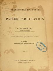 Front cover of Praktisches Handbuch der Papier-Fabrikation by Carl Hofmann