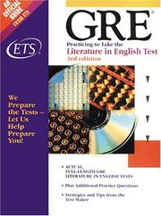 Cover of GRE by Educational Testing Service.